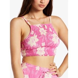 ROXY Pink Floral Top